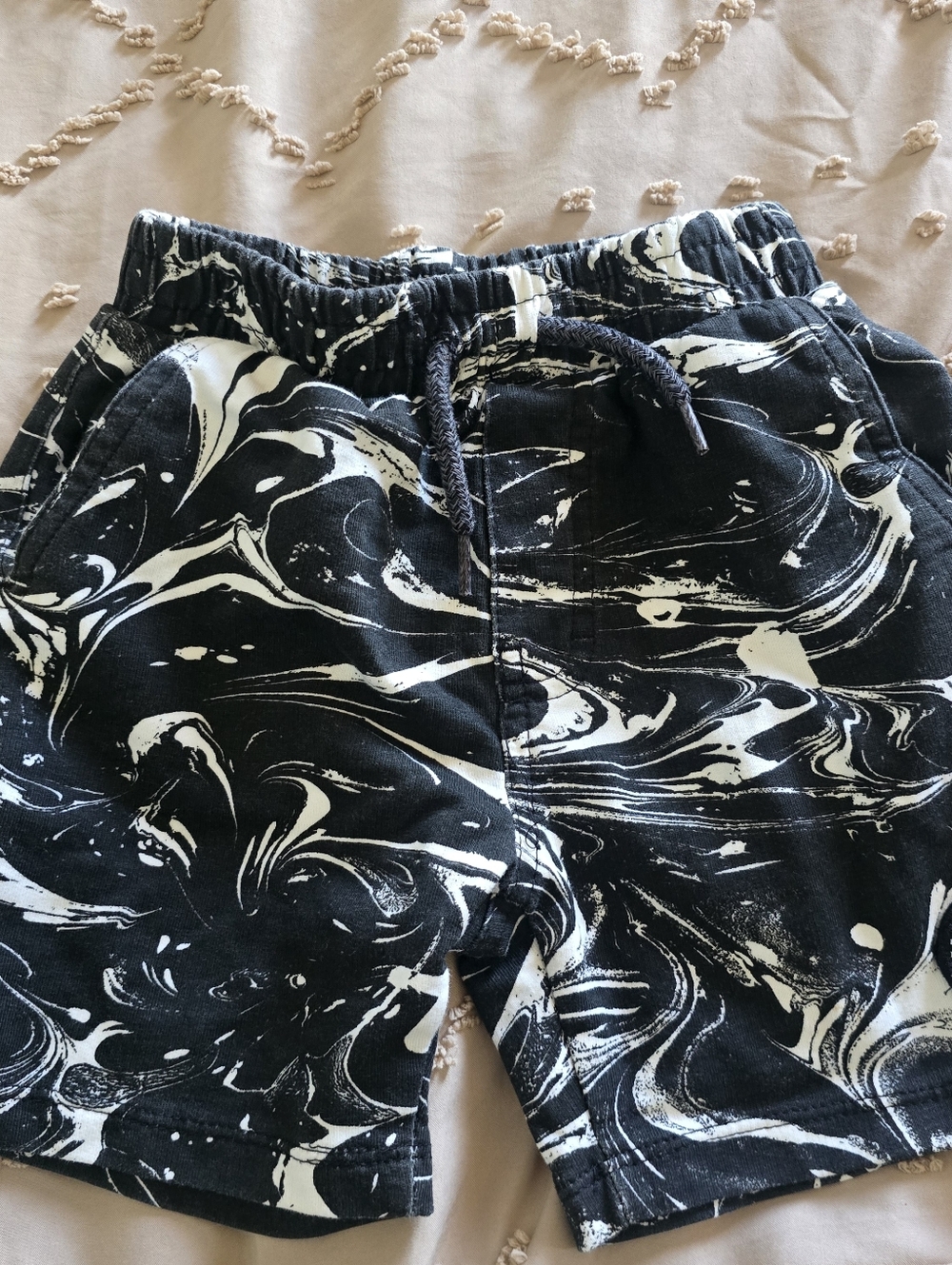 Black & White Marble Print Volcom 3T Shorts